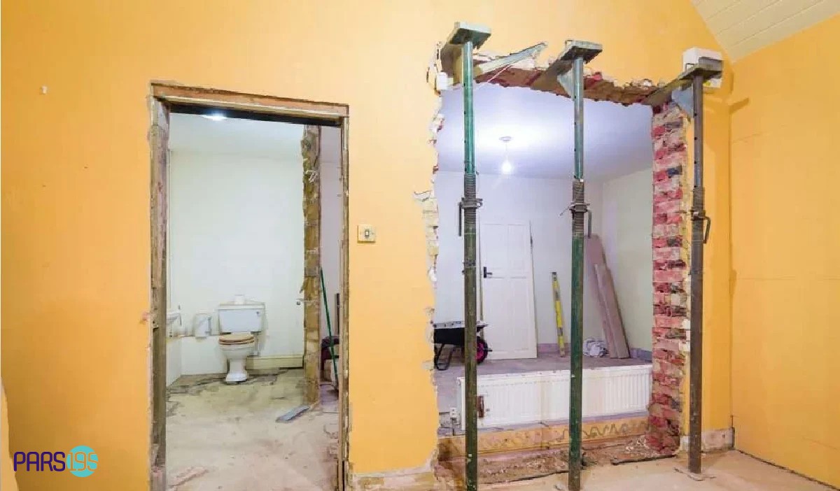 نیازمند handyman یا contractor برای برداشتن دیوار خونه