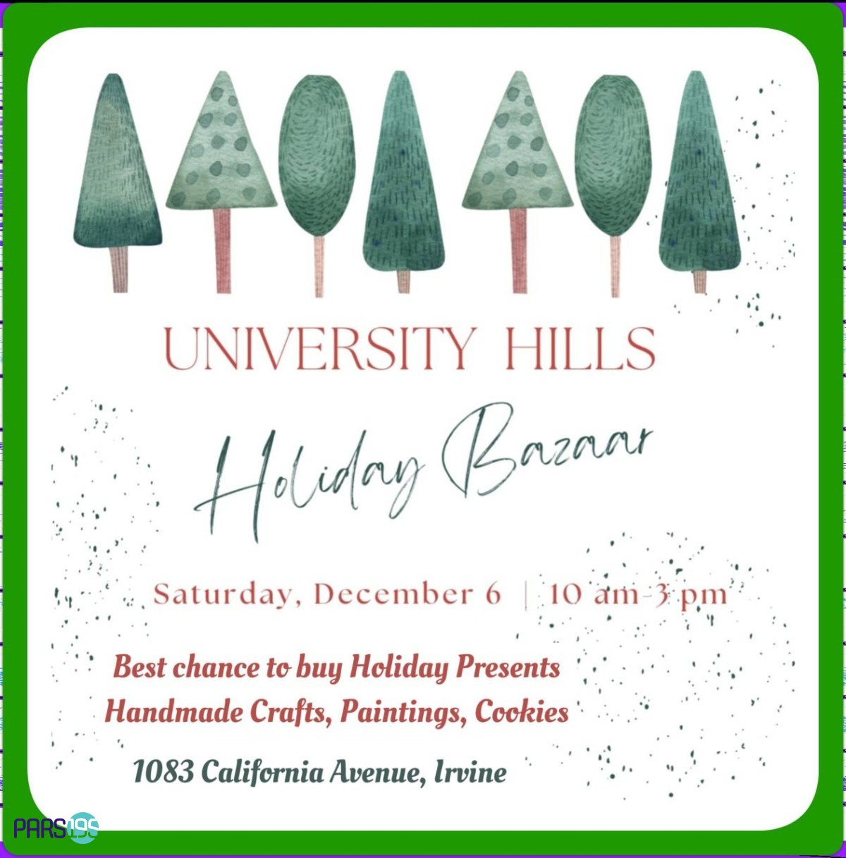 شنبه بازار تعطیلات در ایرواین