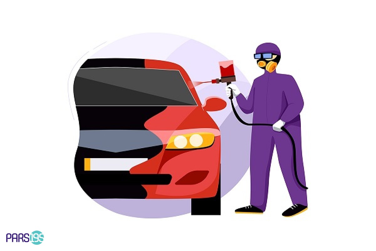 استاد کار ماهر و با تجربه نقاشی ماشين