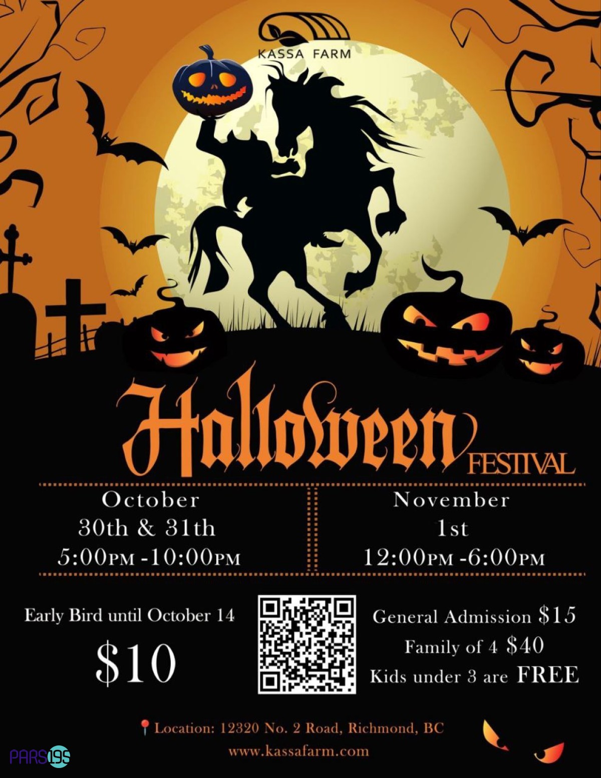 جشن Halloween در Kassa Farm