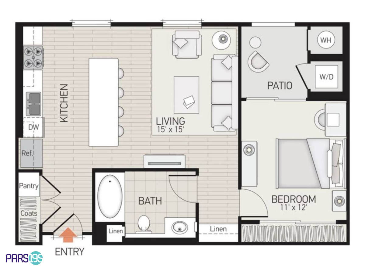 اجاره آپارتمان یک خوابه در spectrum the park، Irvine