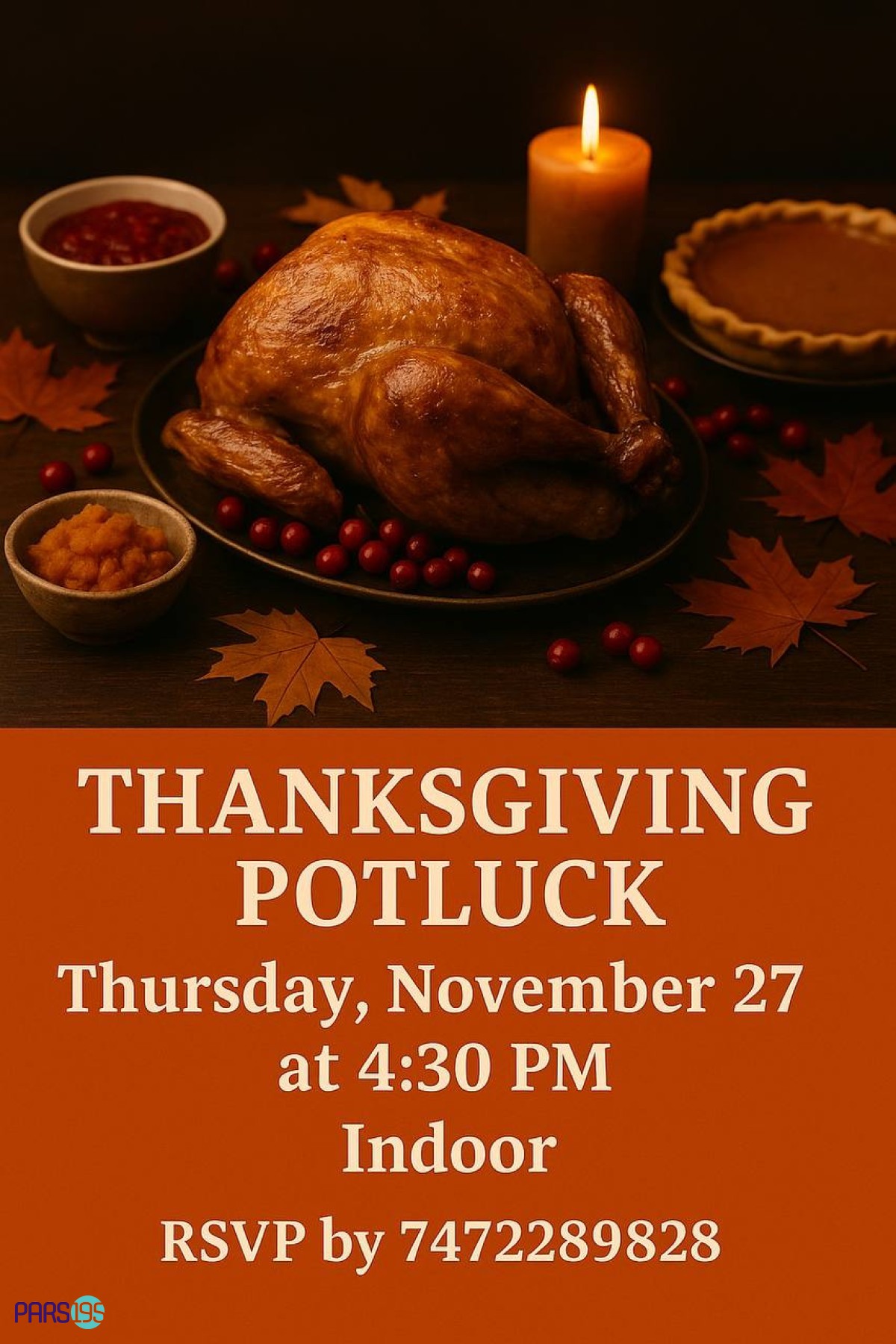 مهمونی پات لاک در ارواین برای جشن روز شکرگزاری